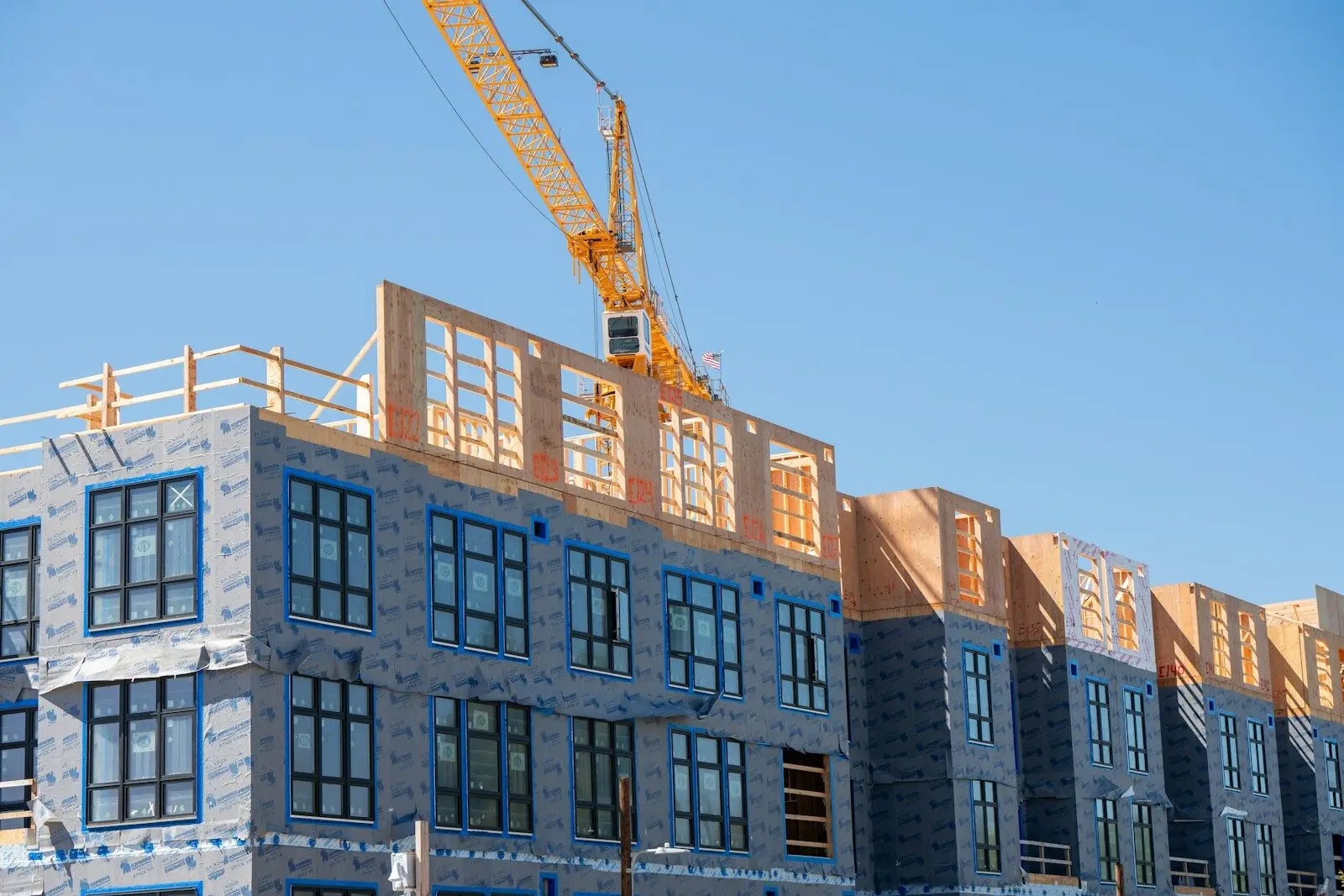 Construction of a building in progress